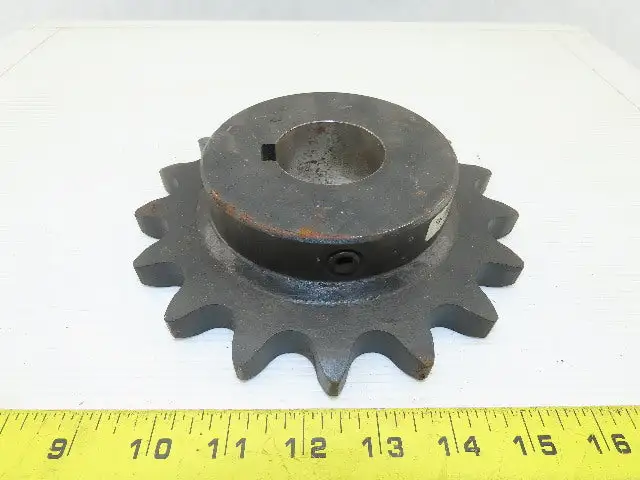 Martin 100BS17 17 Tooth Single Roller Chain Sprocket 1-15/16" Keyed Bore