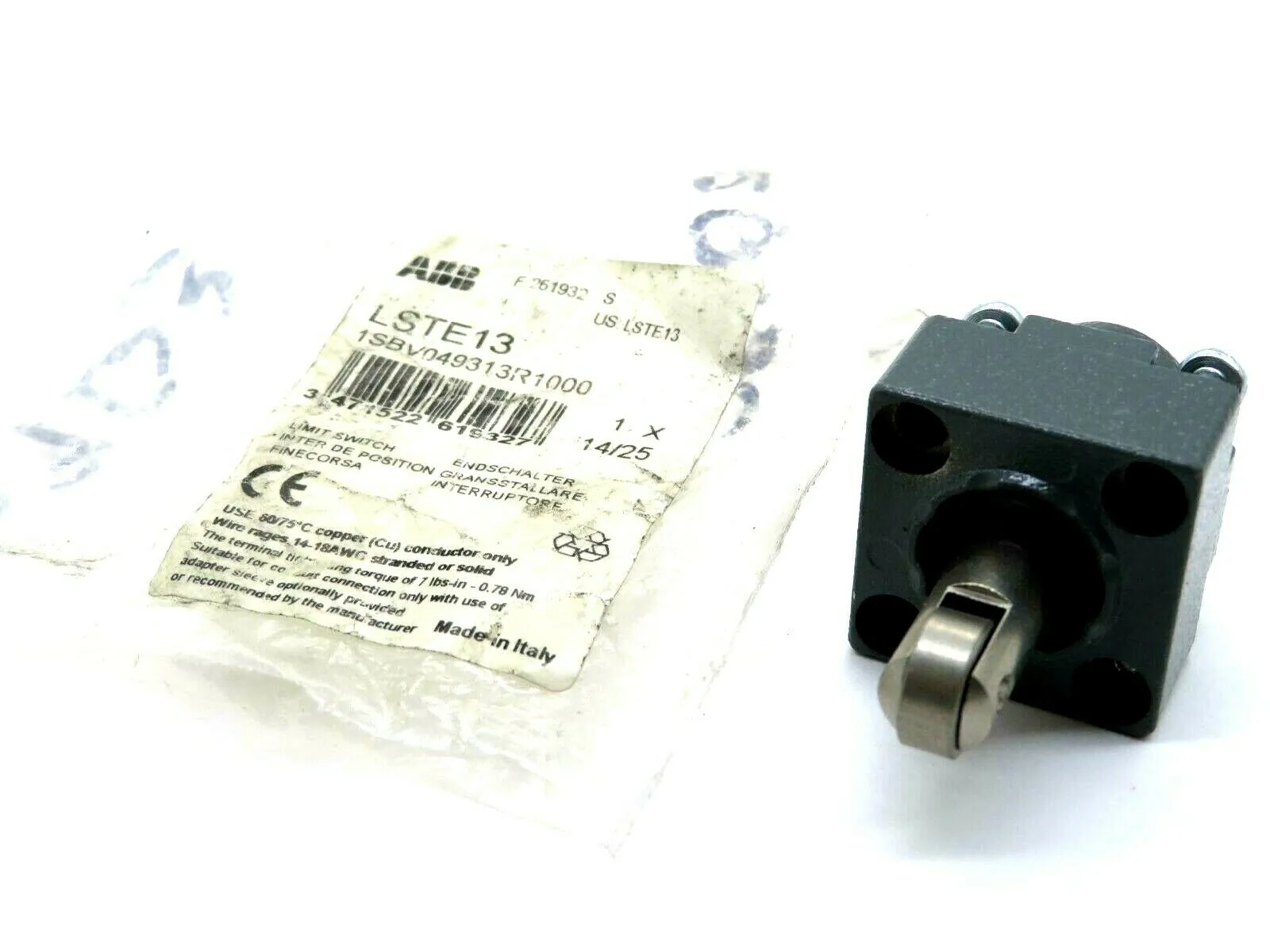 NEW ABB LSTE13 SS ROLLER PLUNGER
