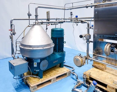 Westfalia GSE 75-06-177 Hydrostop beer clarifier centrifuge, 316SS.