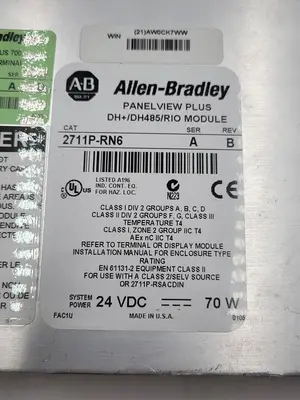Used ALLEN-BRADLEY ALLEN BRADLEY 2711P-RN6 PANELVIEW PLUS DH+/DH485/RIO MODULE Automation Control (HMI) | ND Industrial Surplus #1216665