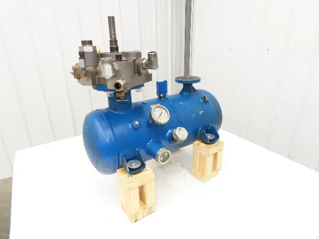 Screw Air Compressor Air/Oil Tank w/Filter 5 Gallon 175 PSI Flanged Ports