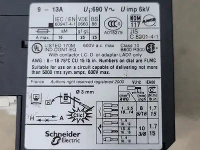 USED SCHNEIDER ELECTRIC LRD 16