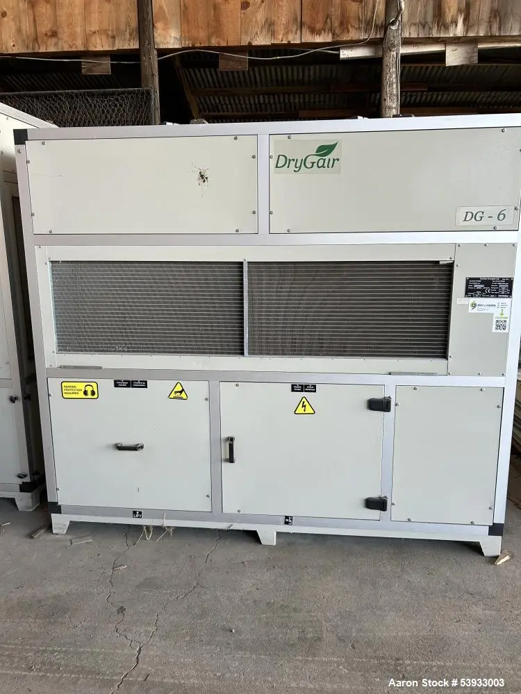 Unused Model DG-6 Industrial Dehumidifier, Manufactured by DryGair.