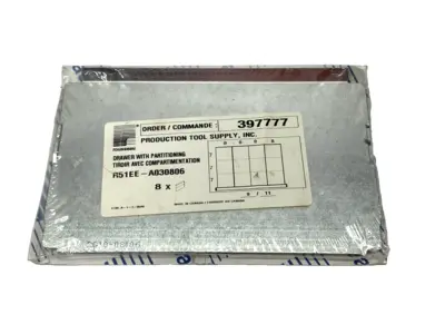 NEW ROUSSEAU METAL DRAWER WITH PARTITIONING PKG OF 8