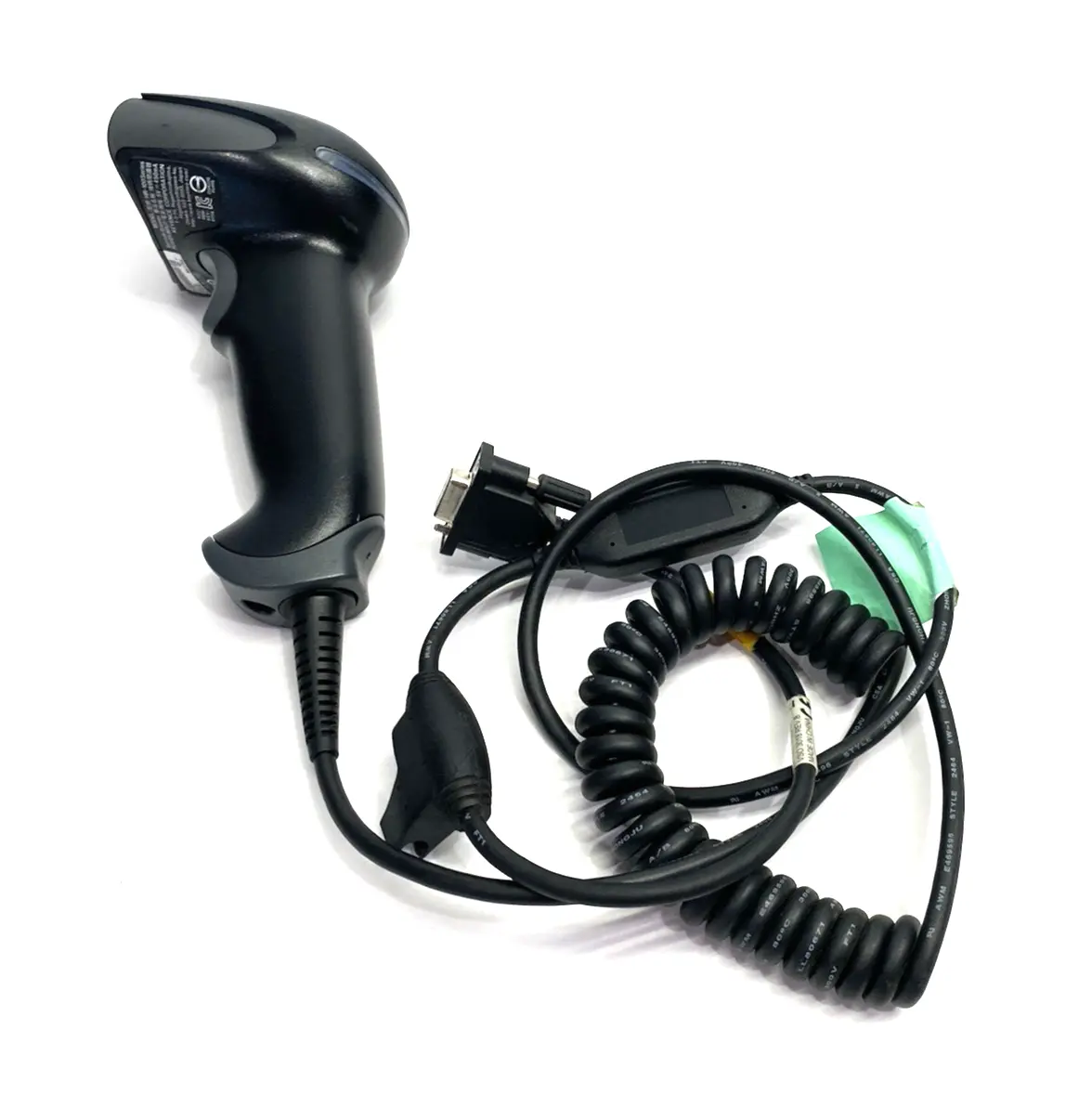 USED KEYENCE REV. P STANDARD CODE READER, HANDHELD, W/ HR-1C3RC COMM. CABLE