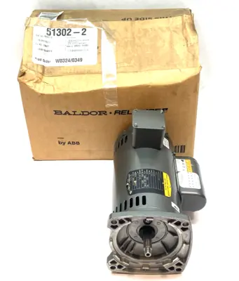 Used ABB Baldor-Reliance Electric Motor 0.75HP 115/230V 1-Phase 3450rpm A.C. Motors Michigan US | Maverick Industrial Sales #1392009