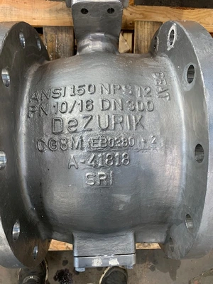 12" -150# Dezurik V-Ball Control Valve , Stainless , Unused!