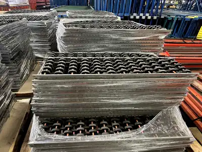 BULK QTY OF ROLLER RACKING W/ BEAMS