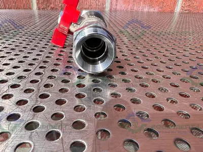 NEW CHEMGLASS STAINLESS STEEL BALL VALVE MALE TO FEMALE 1/2"