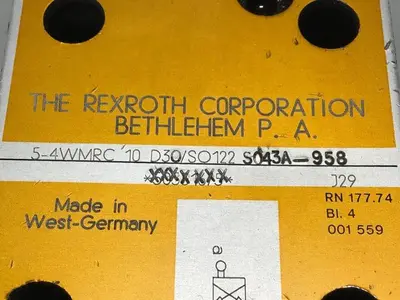 USED REXROTH 54WMRC10D30SO122
