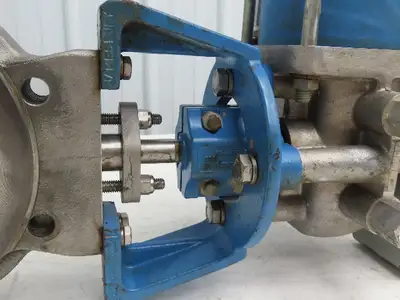 Jamesbury 6" Wafer Sphere Lugged Butterfly Valve w/Pneumatic Actuator ST-200B