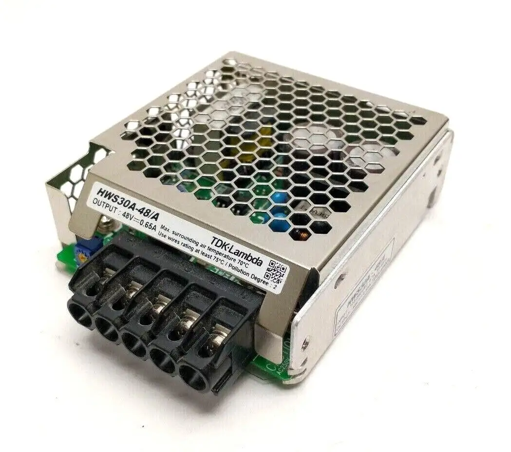 HWS30A-48/A | TDK-Lambda  Switching Power Supply 30W 100-240VAC 0.7A 48VDC 0.65A - Used
