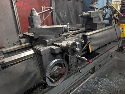 Hwacheon Manual Lathe Apprx. 20" 3-Jaw Chuck, Apprx. 76" distance between centers, , Apprx. 24-26"