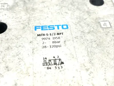 USED FESTO AIR SOLENOID VALVE, 9974