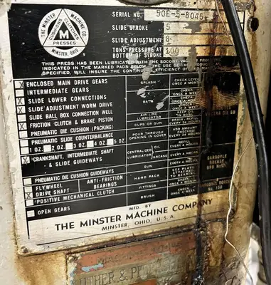 USED MINSTER MINSTER 50E-5-42 PRESS