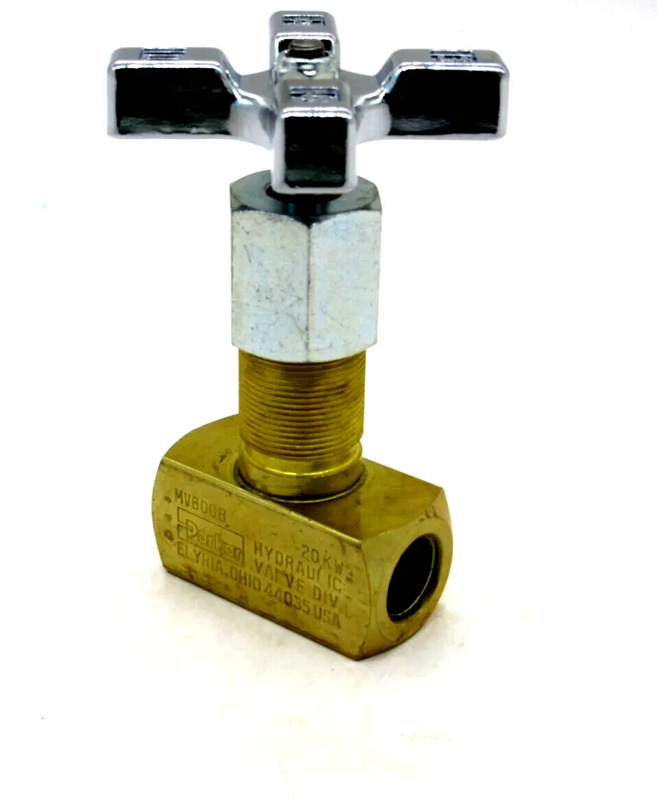 NEW PARKER MV800B BRASS METERING VALVE 2000PSI 138 BAR MAX 15GPM 57LPM