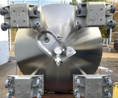 Reactor, 2,500 Gallon, Holloway, Jacketed, 316L Stainless Steel, 45 PSI/Full Vacuum, #5991745