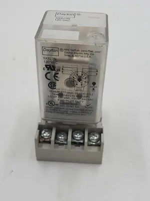 USED DAYTON DAYTON RELAY 5X827N & BASE 5X852N