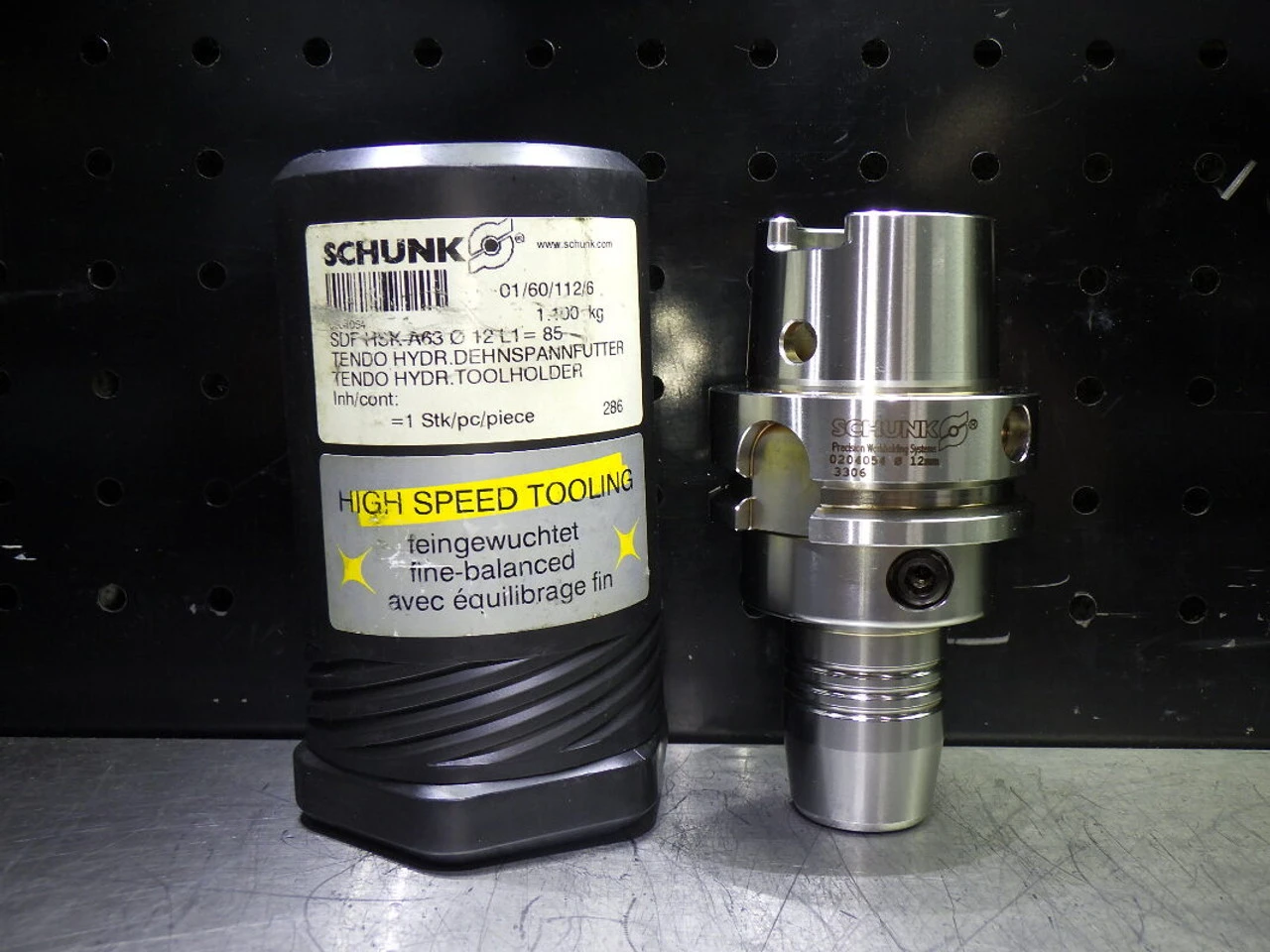 Schunk HSK63A 12mm Hydraulic Tool Holder 86mm Pro 0204054 (LOC2081B)