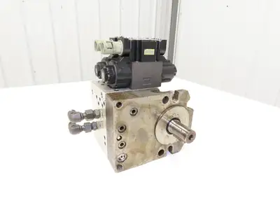 Nippon Gerotor 25604828 Hydraulic Index Motor W Solenoid Control Valves 1" Shaft