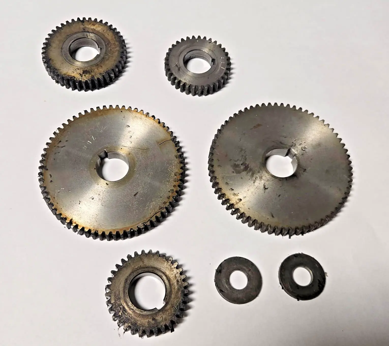 Lot of Gears For Voest Engine Lathe