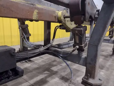 16' POWERED INFEED TABLE, USED FOR LOADING SHEETS IN A SHEAR / BRAKE: YOBRO #24335