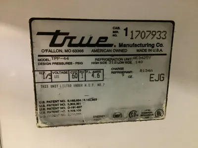 152-0407 True TPP-44 Sandwich Pizza Prep Table