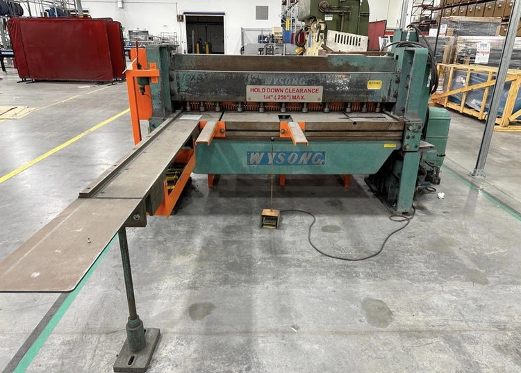 Used 1900 WYSONG 1072 Power Squaring Shears (Inch) Illinois US | Revelation Machinery #1354150
