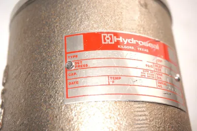 NEW HYDROSEAL 6HCLF30/B0 PRESSURE RELIEF VALVE 6HCLF30B0