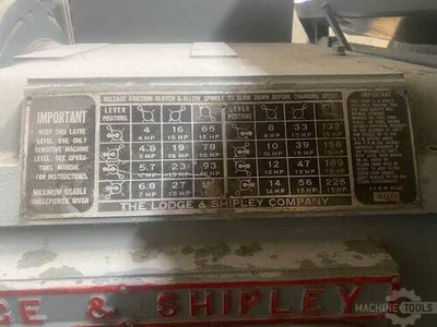 USED 1952 LODGE &AMP;AMP; SHIPLEY T 60"