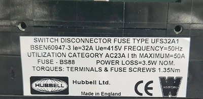 NEW Hubbell UFS 32A1
