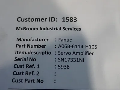 USED FANUC A06B6114H105