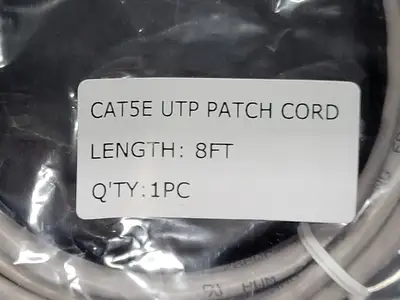 CAT5E UTP Patch Cord, 28AWG, 5 ft, (Box of 50)