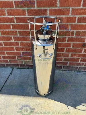 USED ALLOY PRODUCTS 20 LITER STAINLESS STEEL PROCESS / PRESSURE VESSEL 80 PSI