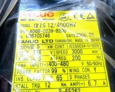 NEW GE FANUC A06B-0239-B200 SERVO MOTOR A06B0239B200