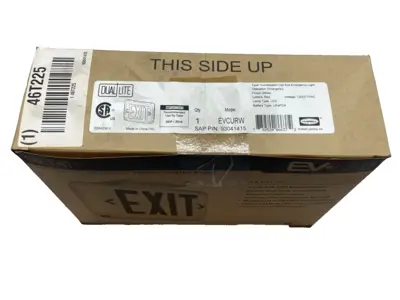 New | in-Stock Hubbell Dual Lite LED Exit Emergency Light 120/277VAC Lighting Michigan US | Maverick Industrial Sales #1400912