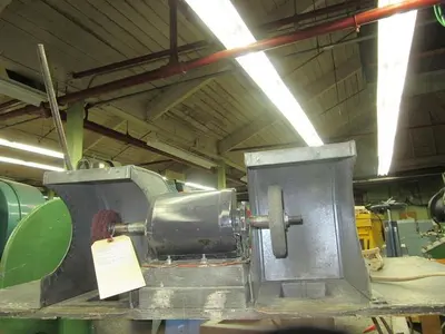 2143-340 Custom Built Bench Top Model Dayton Double End Polishing Machine