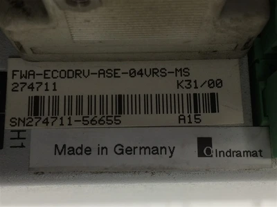 USED INDRAMAT DKCO1.1-04D-7-FW (2)-ECODRIVE AC-SERVO CONTROLLER