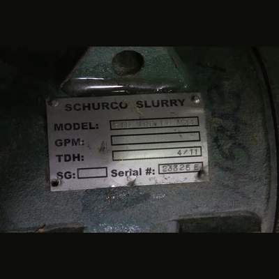 Schurco Slurry Model C1D 006 E6 M34