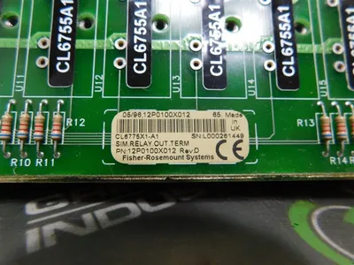 USED Fisher Rosemount CL6775X1-A1 Relay Output Term Panel 12P0100X012 Rev. D Used