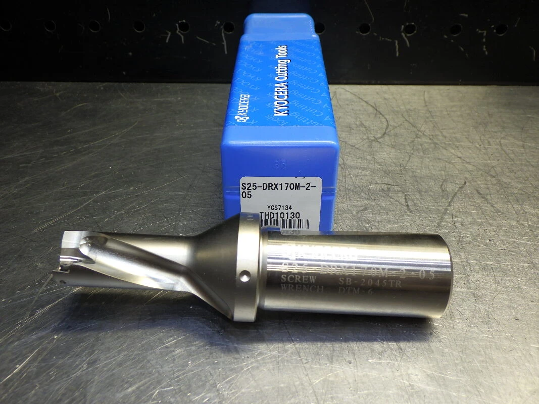 Kyocera 17mm Coolant Thru Indexable Drill 25mm Shank S25-DRX170M-2-05 (LOC3335)