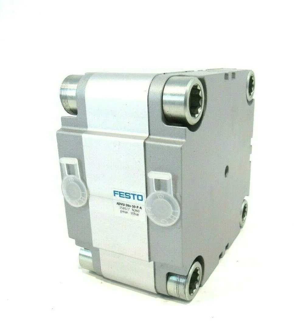 NEW FESTO ADVU-100-10-P-A COMPACT CYLINDER 156577 ADVU10010PA
