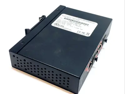 USED ANTAIRA 5-PORT 10/100TX INDUSTRIAL ETHERNET SWITCH DIN RAIL