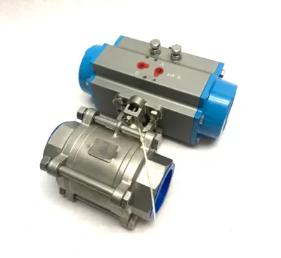 USED TACWELL SPRING-RETURNED PNEUMATIC ACTUATOR VALVE 2" DOUBLE ACTING