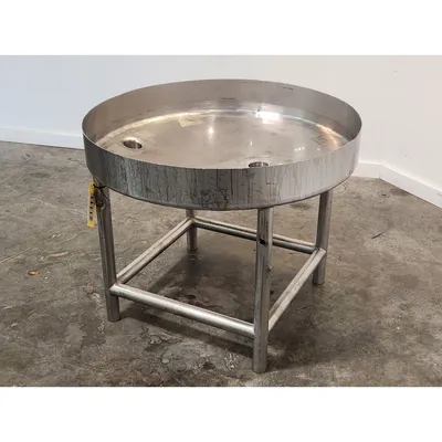 Used 39" Dia. Stainless Steel Liquid Tray Pan - 25 Gal.