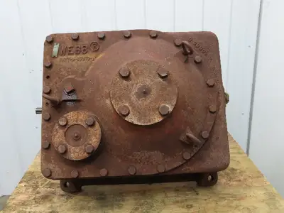 Jervis B Webb 475/10 Webb Worm-Maag Speed Reducer 60.6:1 Gearbox 2-15/16" Output