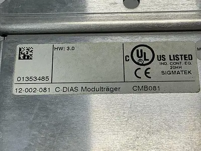 USED SIGMATEK 12-002-081