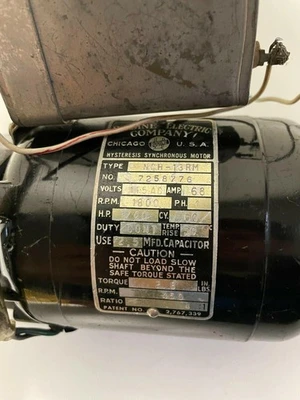 USED Bodine Torque Motor