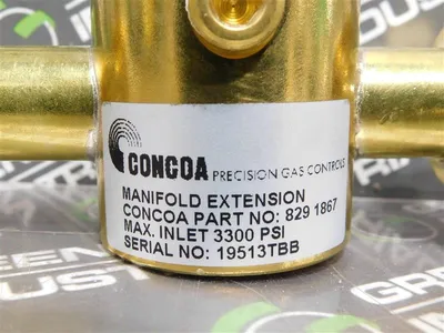 Concoa 829 1867 Manifold Extension 3300 PSI Inlet Max.  Used