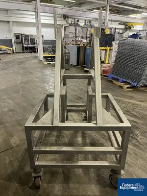 USED Watson Metal Masters Watson Metal Masters Custom Built 4” X 126" Cleated Belt Conveyor, S/S